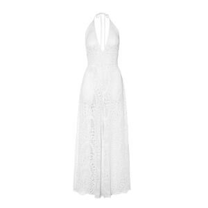 Alexandra Miro Irena Halter-Neck Lace Jumpsuit - XS